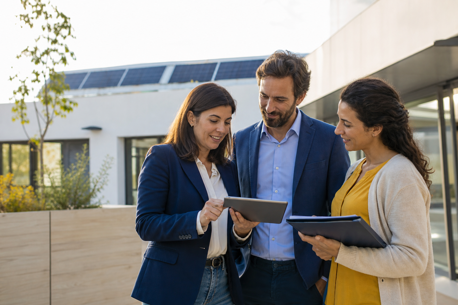 Asesores energéticos colaborando con Pura Energía